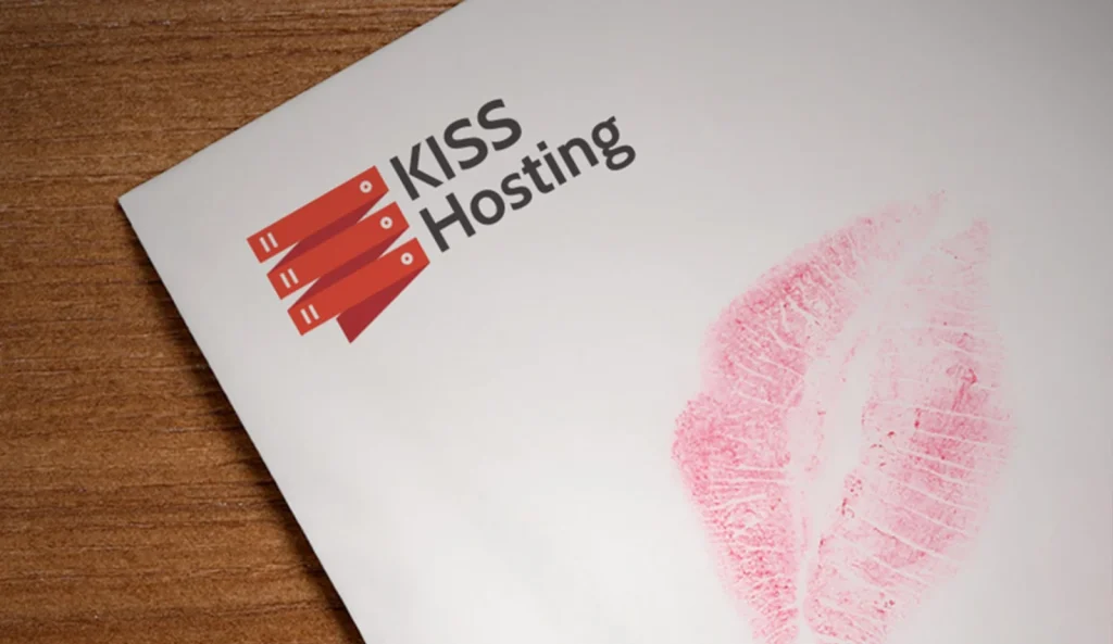 An image of KISS Hosting on a paper hosting service
